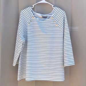 Chico’s 3/4 sleeve Striped Shirt